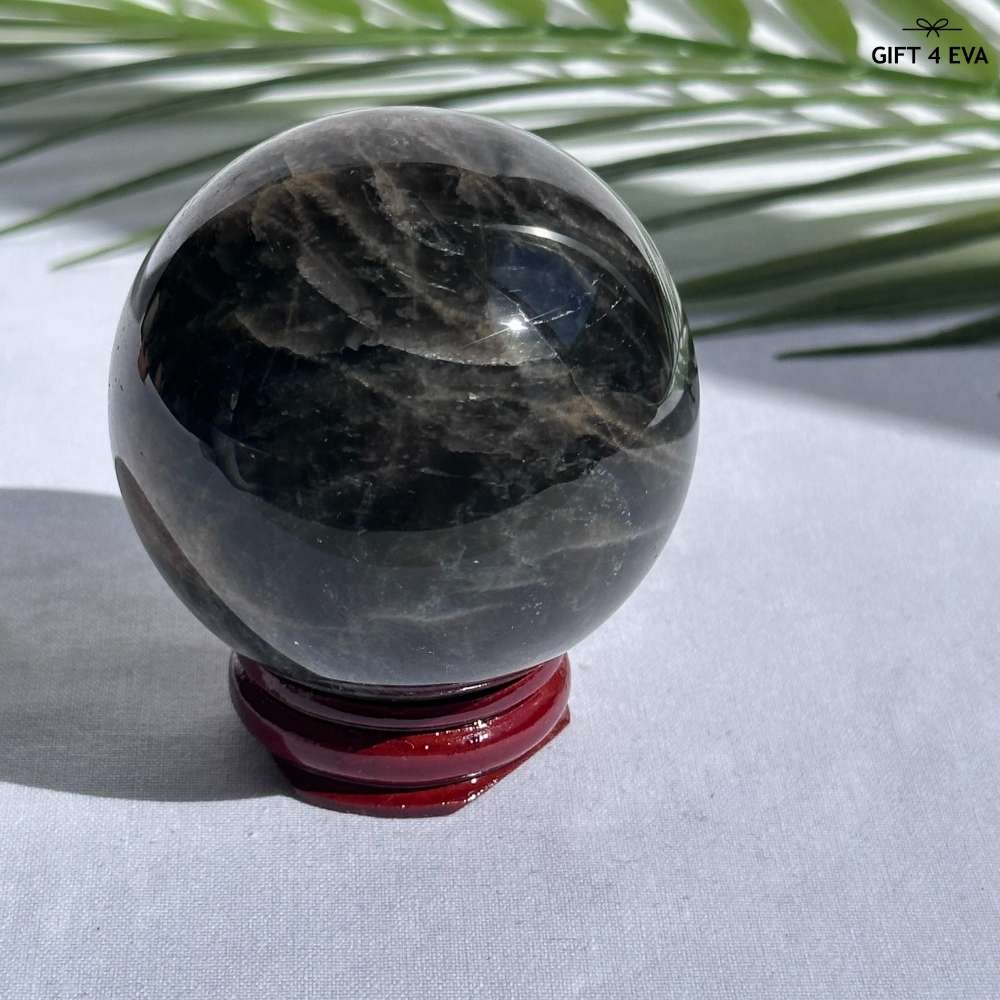 Black Moonstone Sphere 57MM