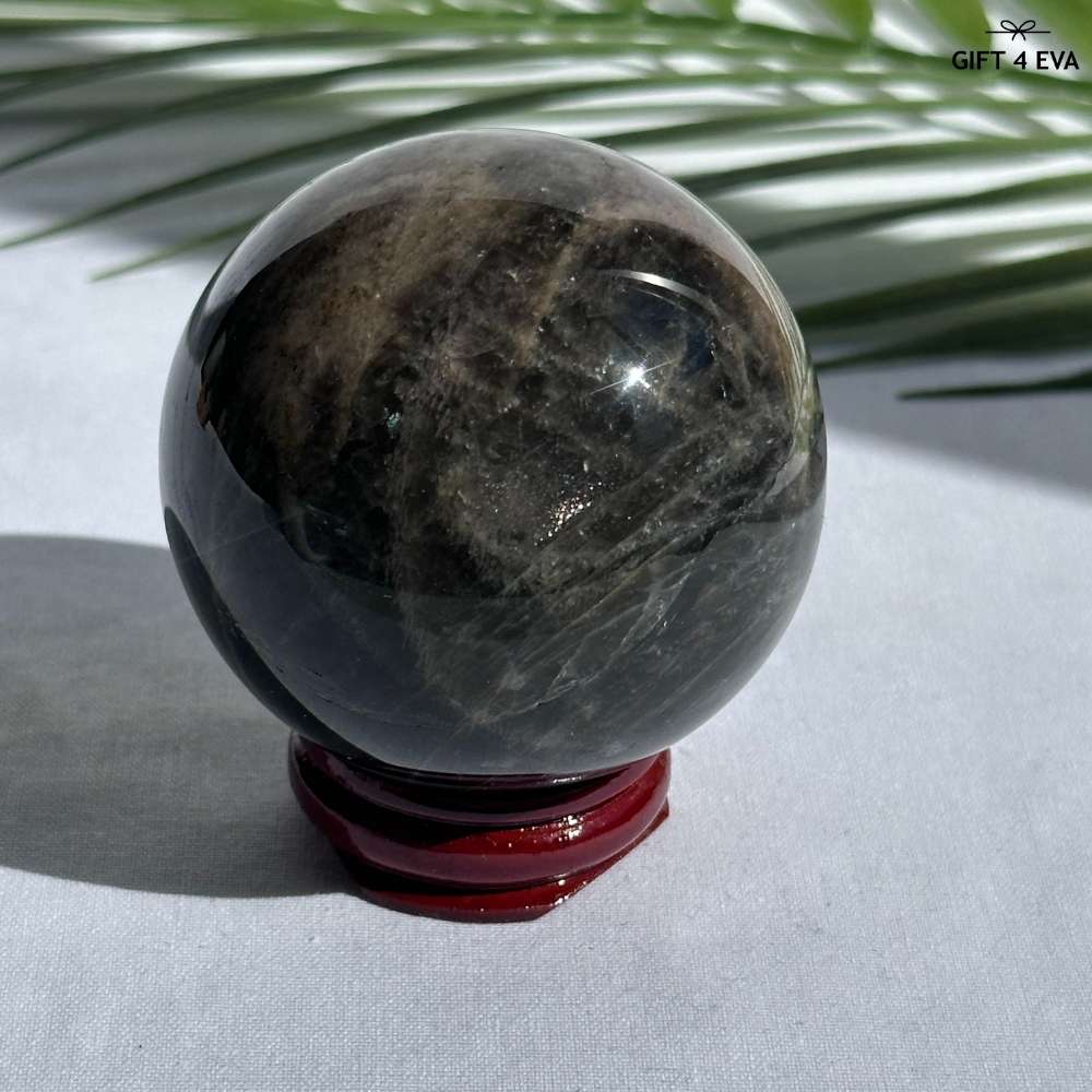 Black Moonstone Sphere 57MM