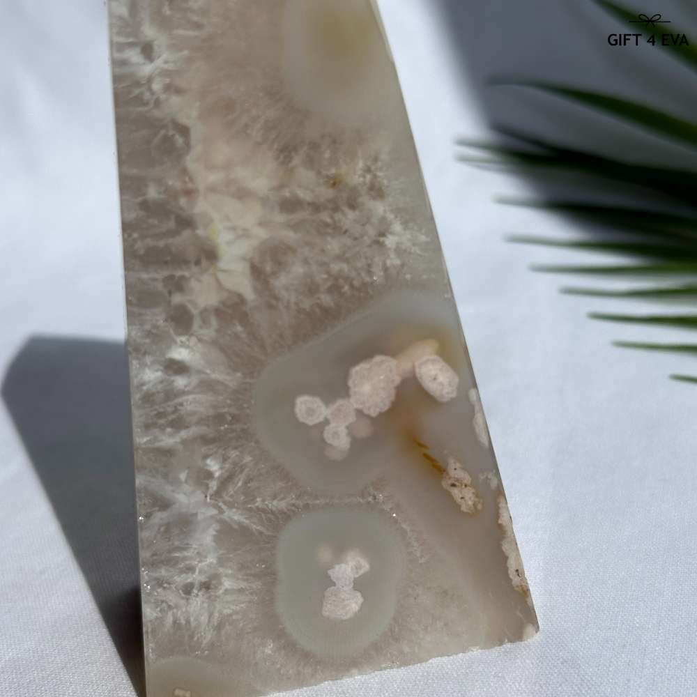 Flower Agate Obelisk