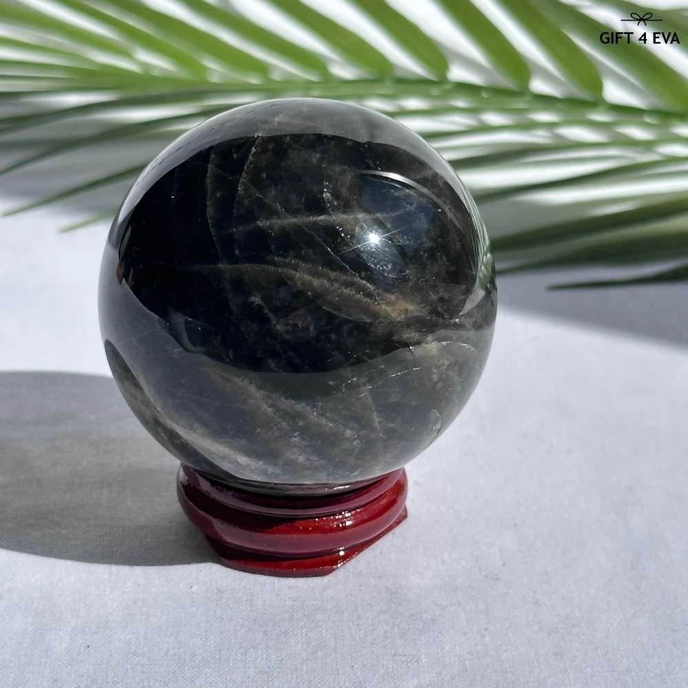 Black Moonstone Sphere 57MM