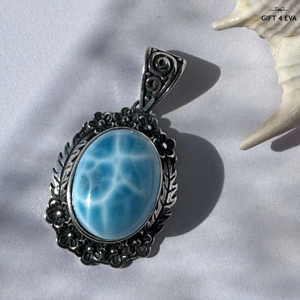 Audrey Larimar 925 Silver Pendant