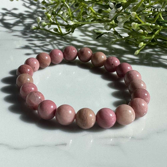 Pink Petrified Wood Bracelet