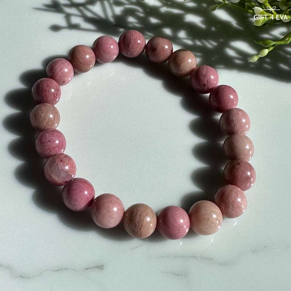 Pink Petrified Wood Bracelet