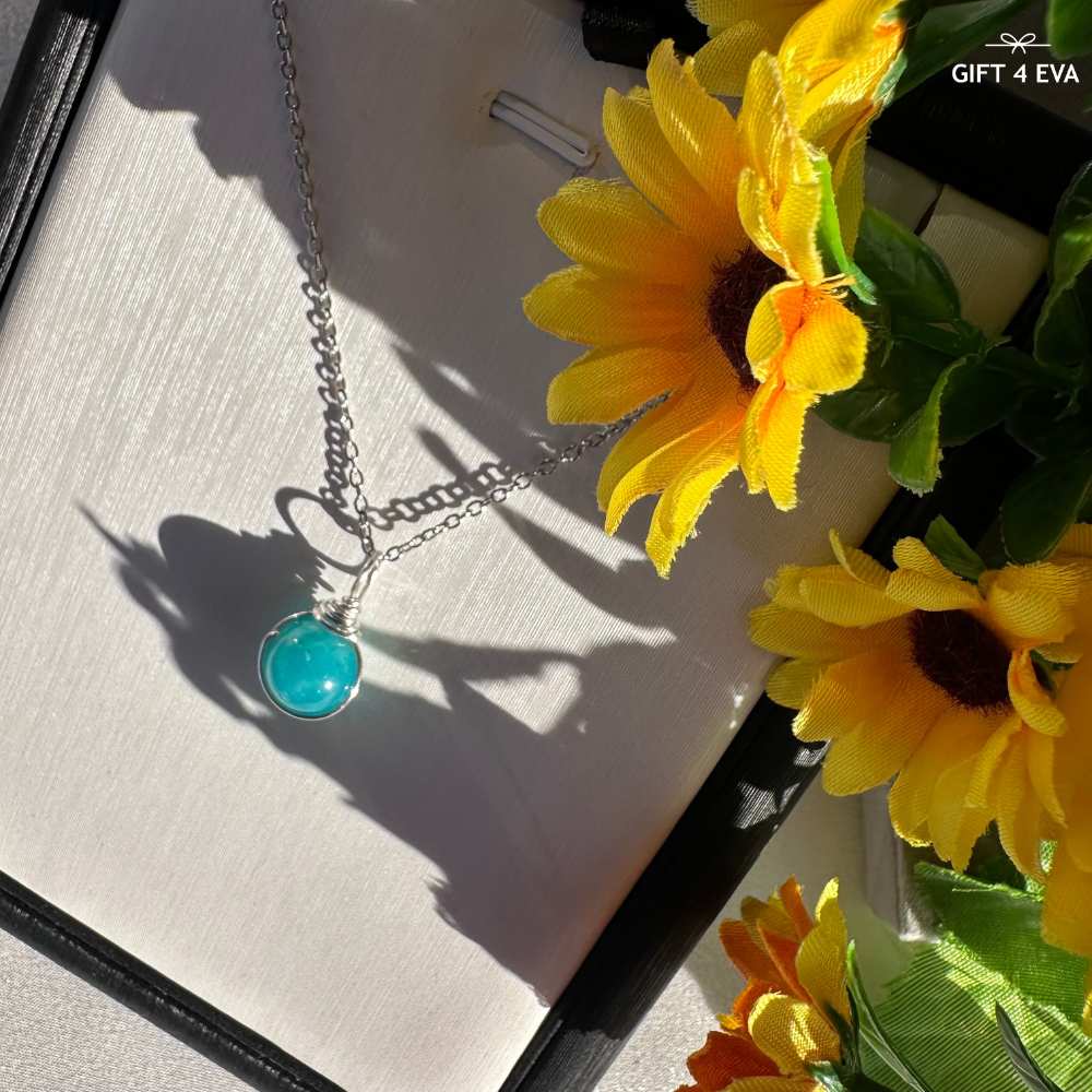 Grace Amazonite Pendant Necklace