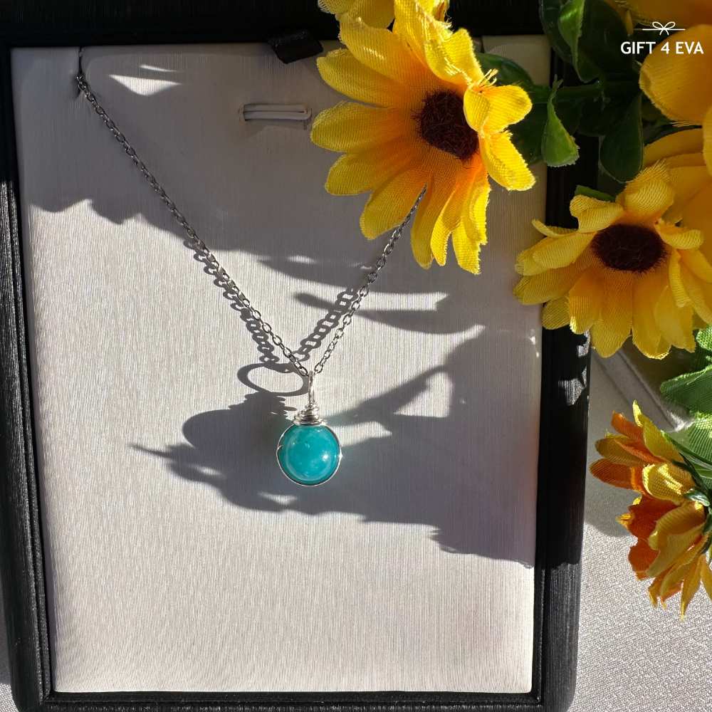 Grace Amazonite Pendant Necklace