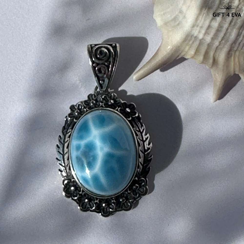 Audrey Larimar 925 Silver Pendant