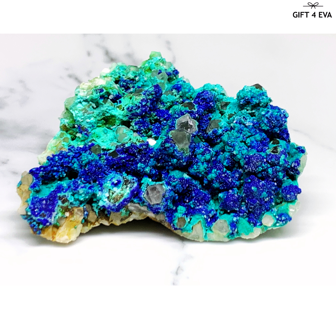 Gibbsite & Azurite Specimen