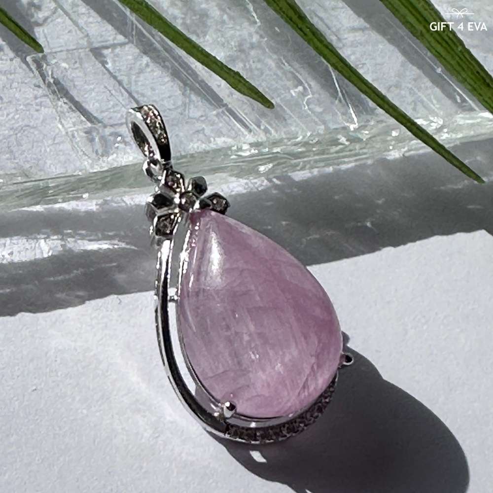 Kunzite 925 Silver Pendant