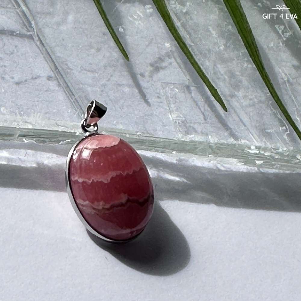 Rhodochrosite 925 Silver Pendant