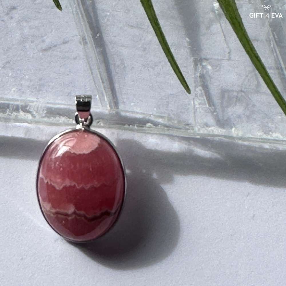 Rhodochrosite 925 Silver Pendant