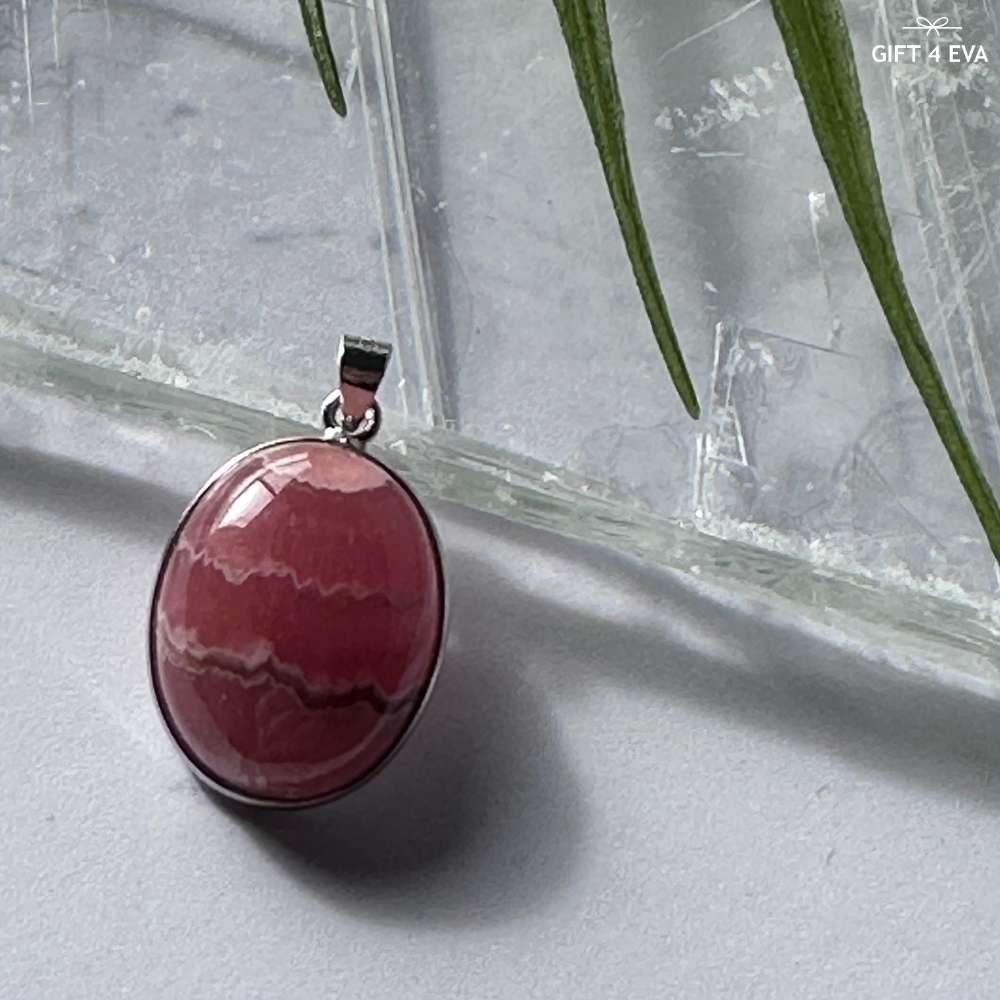 Rhodochrosite 925 Silver Pendant