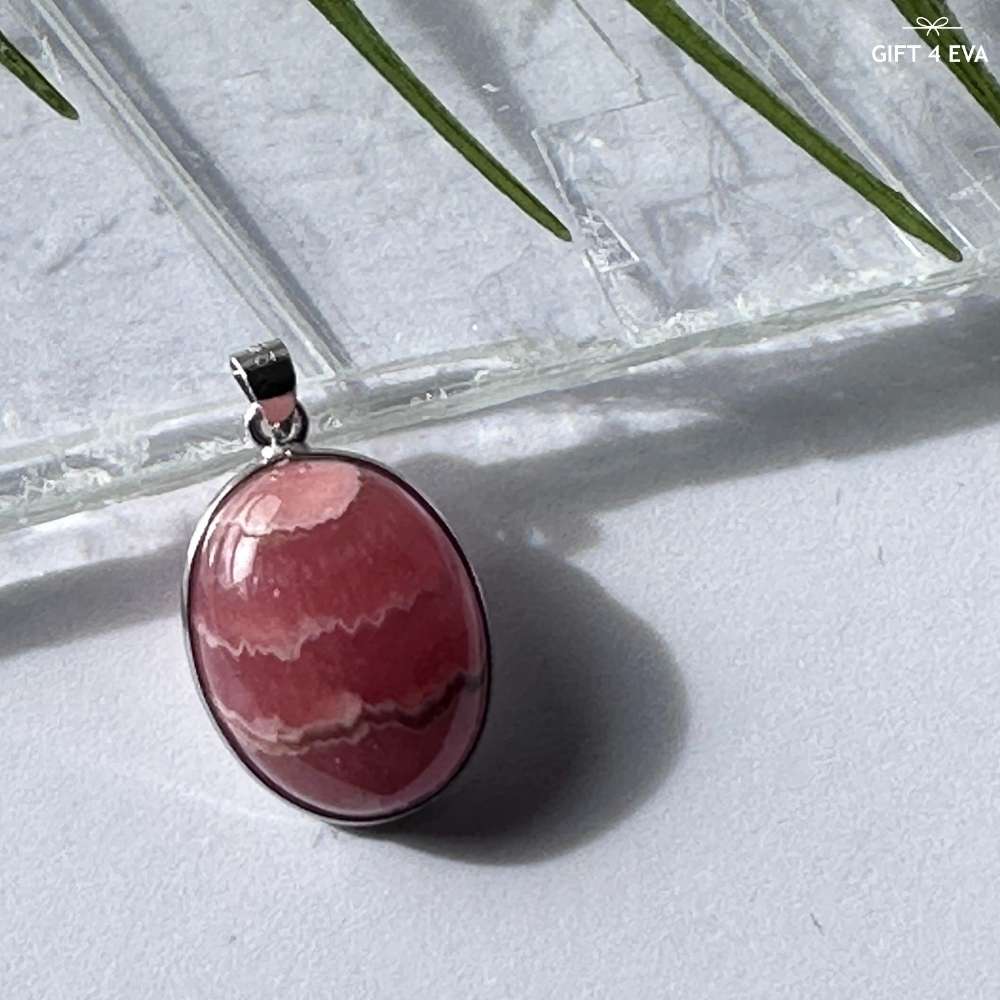 Rhodochrosite 925 Silver Pendant