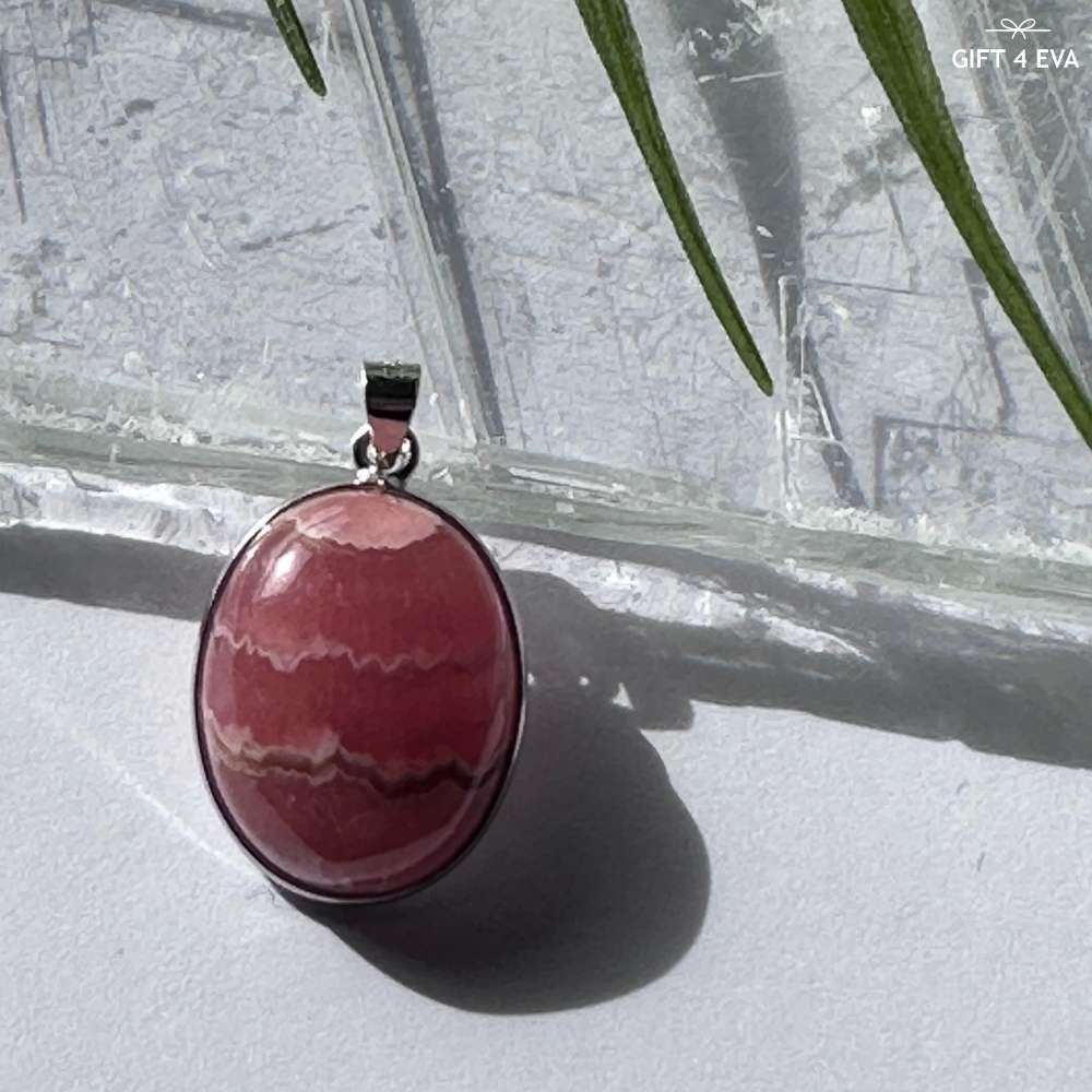 Rhodochrosite 925 Silver Pendant