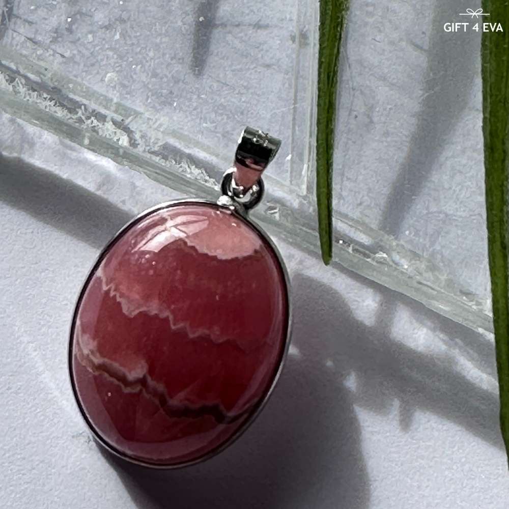 Rhodochrosite 925 Silver Pendant