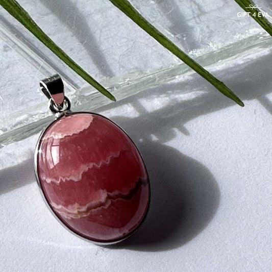 Rhodochrosite 925 Silver Pendant