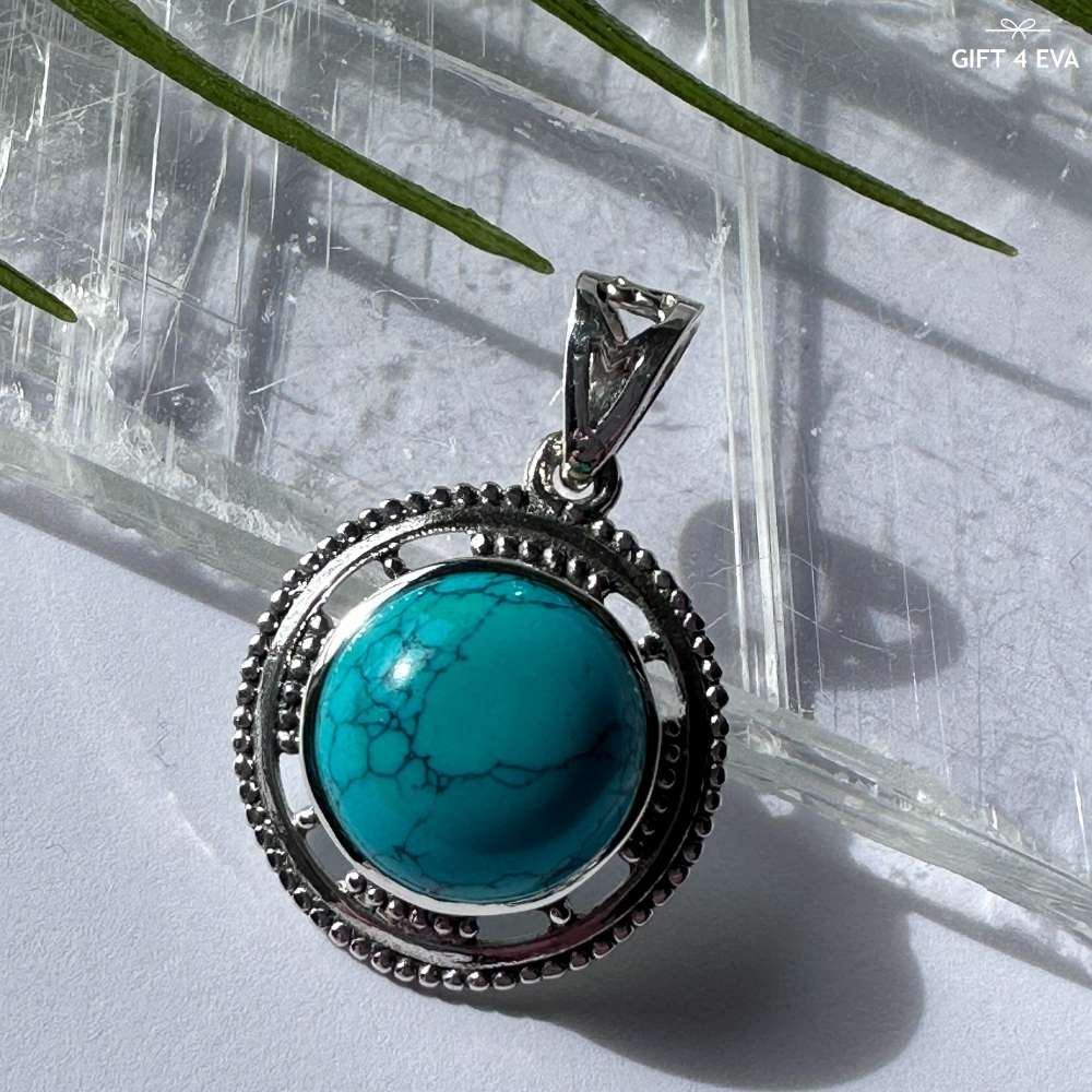 Turquoise 925 Silver Pendant