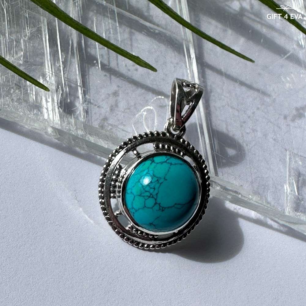 Turquoise 925 Silver Pendant