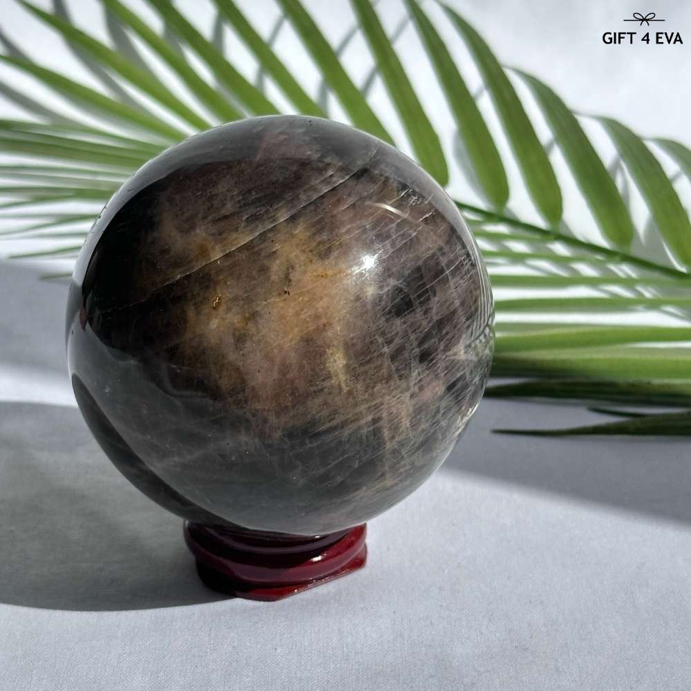 Black Moonstone Sphere 77MM