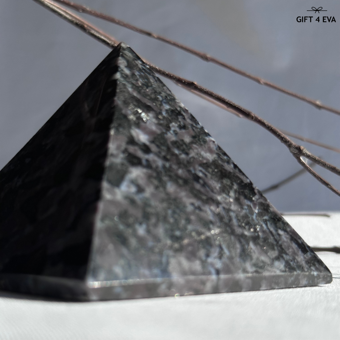 Indigo Gabbro Pyramid - Large