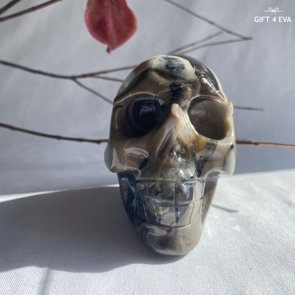 Volcanic Agate Skull